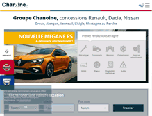 Tablet Screenshot of chanoine.fr